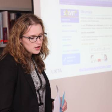 Presenting SOLVIT: a tool which by many Latvian participants was considered the best among European participation tools available.